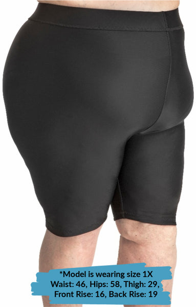 614S, High Waist Compression Shorts - Layer Over Stockings