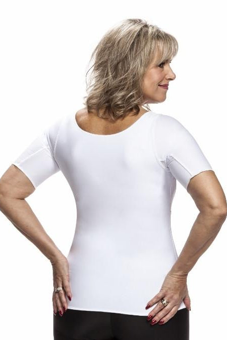 Full back coverage provides additional compression.