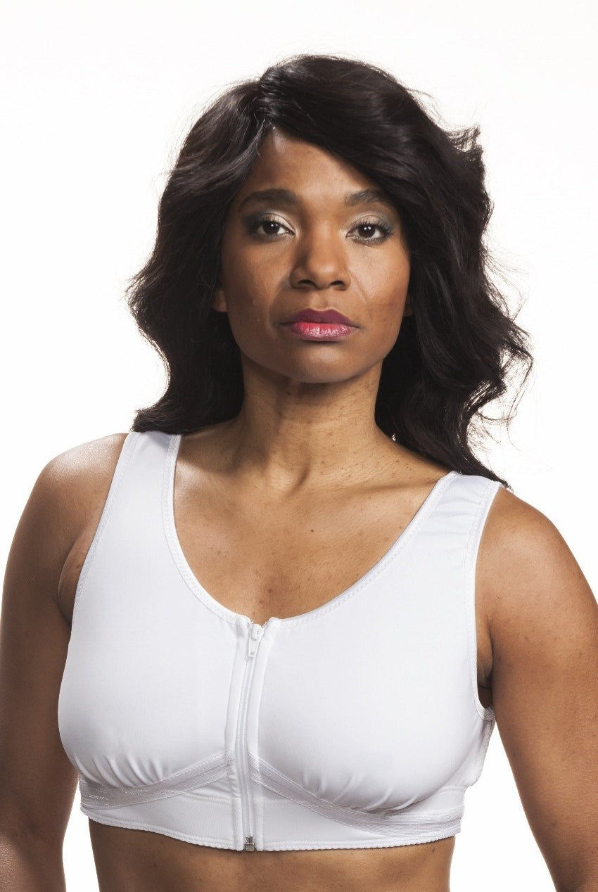 Grace Bra by Wear Ease is available in white.