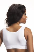 Full back for additional support.  Grace Bra in white.