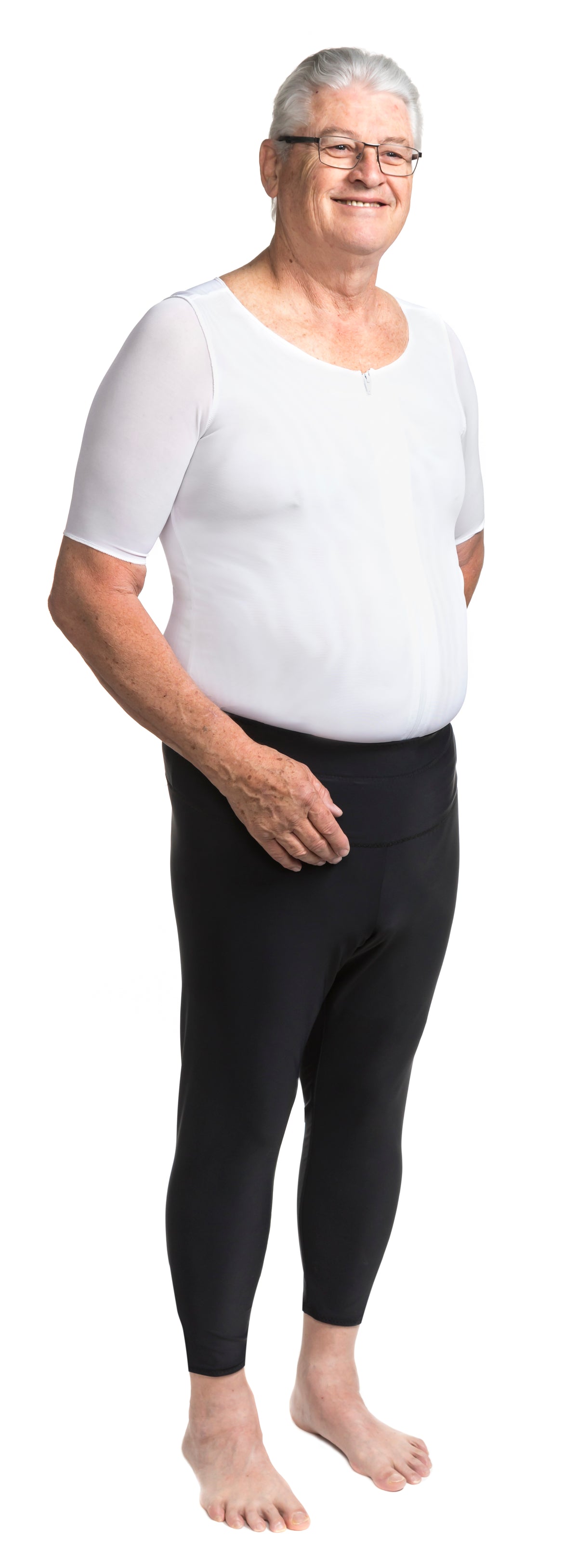 Capri Compression Style 611, Men's High Waist Compression Capris – Wear Ease, Inc.