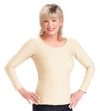 914 Taylor T - Long Sleeve, Seamless Front, Pocketed - Beautiful Colors!