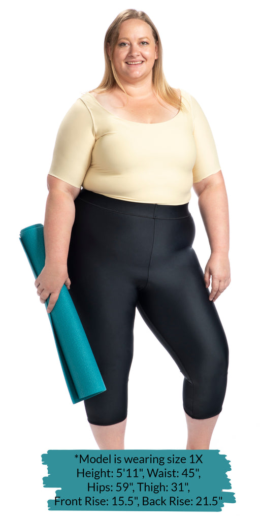 615 High Waist Compression Capri - Great for Layering With