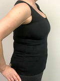 Style 951, Black V-Neck Torso Compression Vest for Relief from Swelling