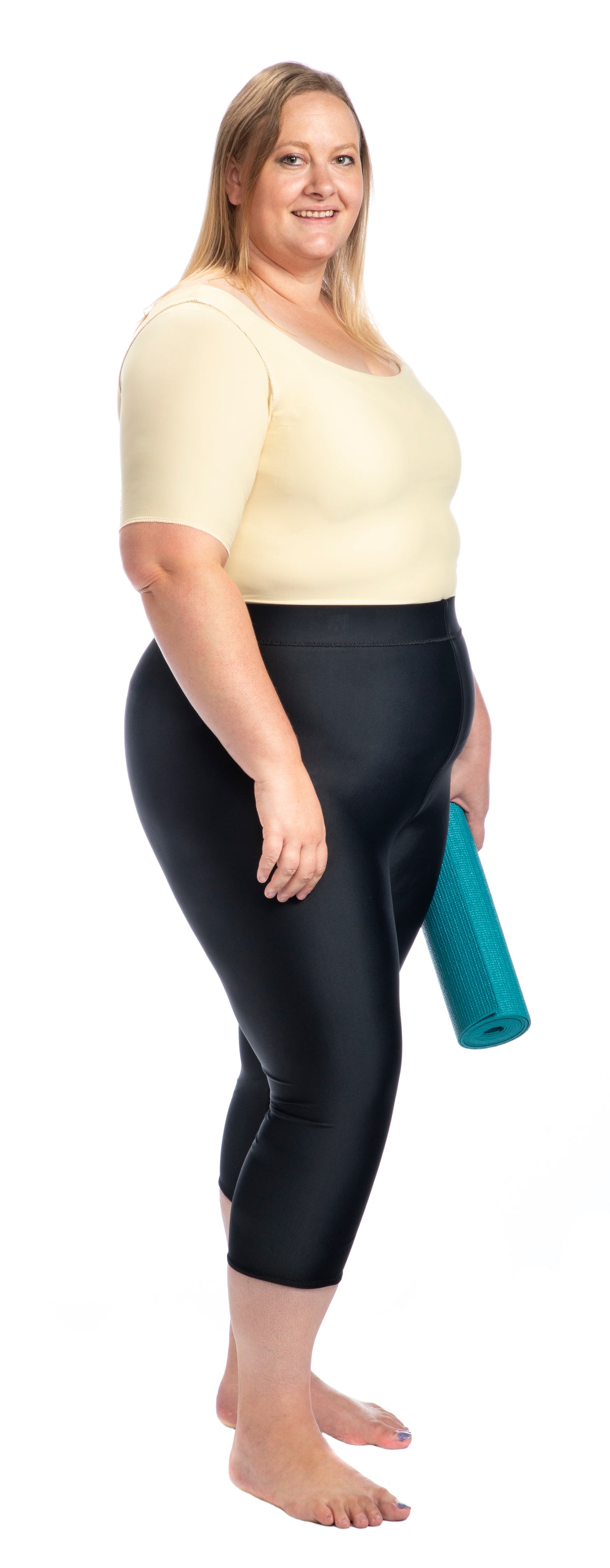Compression Capris Style 615, High Waist Compression Capri - Great for Layering With Band ...