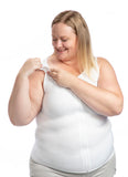 Style 950, White Torso Compression Vest for Relief From Swelling from Edema and Lymphedema
