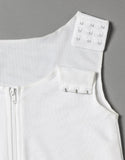 Style 950, White Torso Compression Vest for Relief From Swelling from Edema and Lymphedema