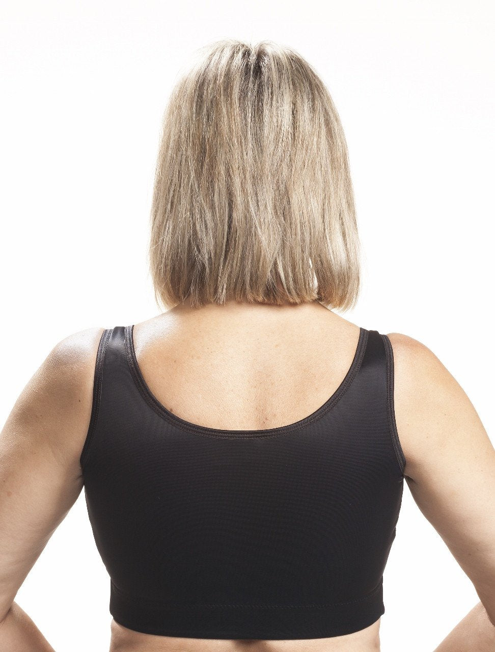 Full back coverage provides additional compression.