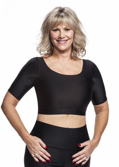 Style 785, Compression Crop Top - Short Version of Compression T