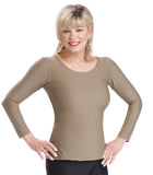 914 Taylor T - Long Sleeve, Seamless Front, Pocketed - Beautiful Colors!